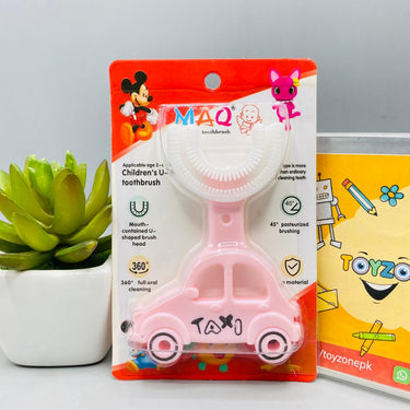 U Shaped Car Taxi Silicone Toothbrush